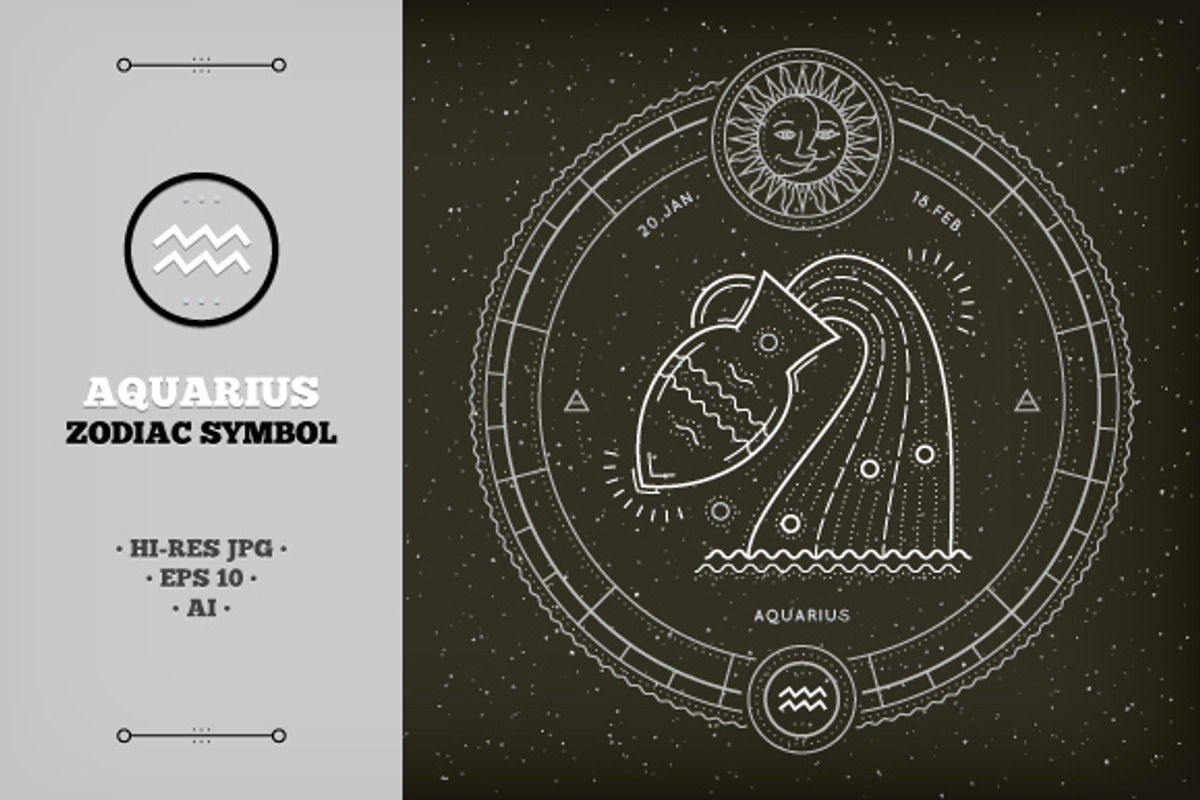 ♒ Aquarius Zodiac Symbol, an Object Graphic by painterr (Photo 1 of 2)