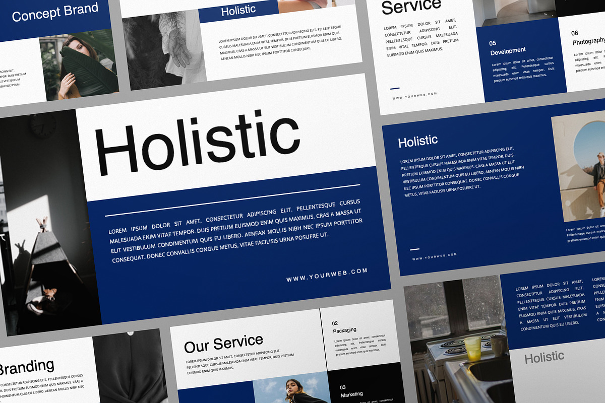 HOLISTIC Google Slide Template, a Presentation Template by Portocraft