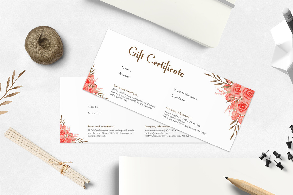 Gift Certificate, a Card Template by Amit Debnath (Photo 1 of 3)