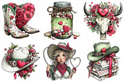 Western Valentine Clipart Bundle, an Illustration by Daily.Designs (Thumbnail 4 of 7)