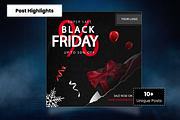 Black Friday Social Media Post Pack, a Social Media Template by Uptechies (Thumbnail 4 of 4)