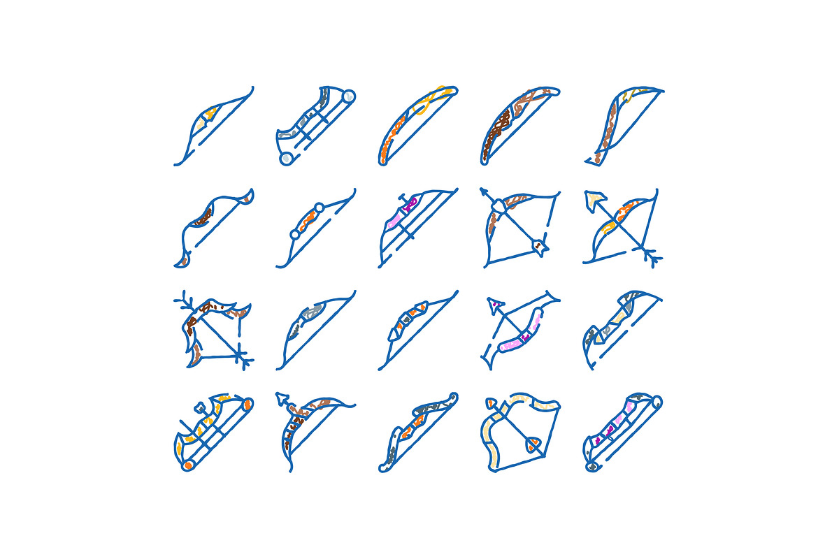 Archery bows and arrows collection, an Object Graphic by pikepicture (Photo 1 of 3)