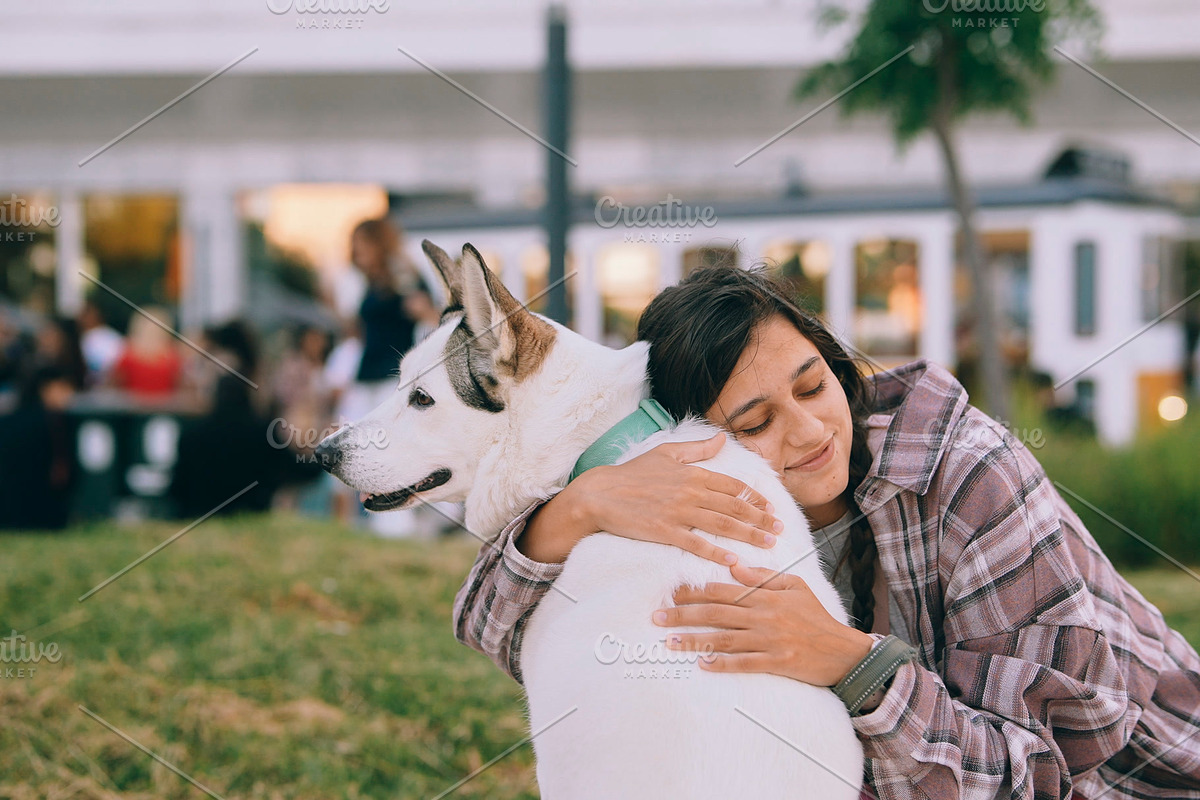 Woman with White Dog Photos, an Animal Photo by Tekso (Photo 4 of 6)