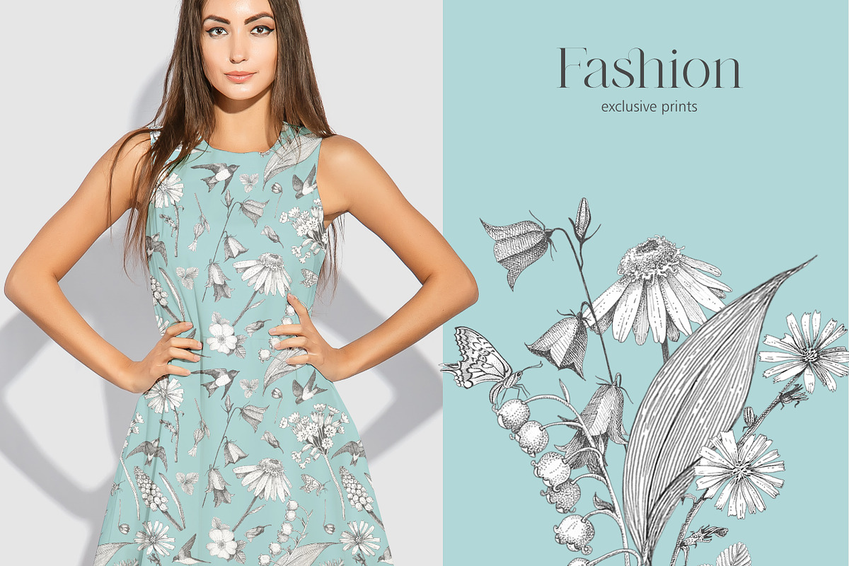 SPRING MEADOWS, a Pattern Graphic by Kate Demyanovska (Photo 4 of 10)