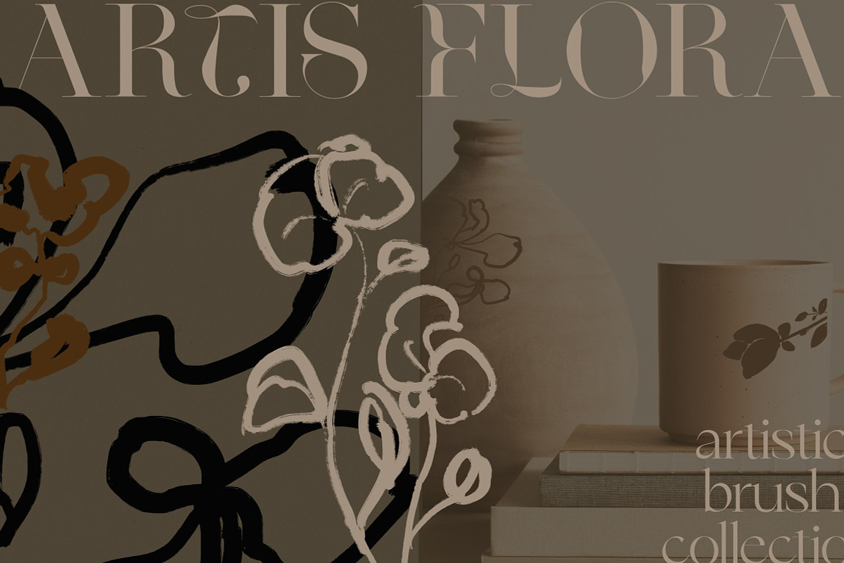 Artistic Abstract Floral Line Art, an Illustration by Laras Wonderland (Photo 4 of 9)