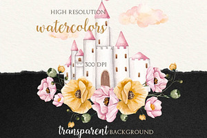 Watercolor Fairy Tale Clipart