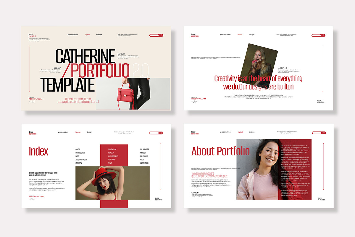 Portfolio Presentation Template preview 2