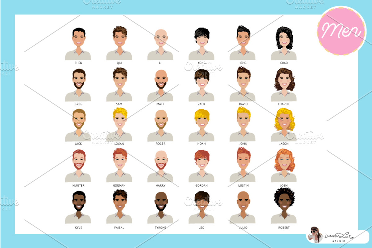 Family Portrait Creator, an Illustration by Lauren Lesley Studio (Photo 3 of 8)