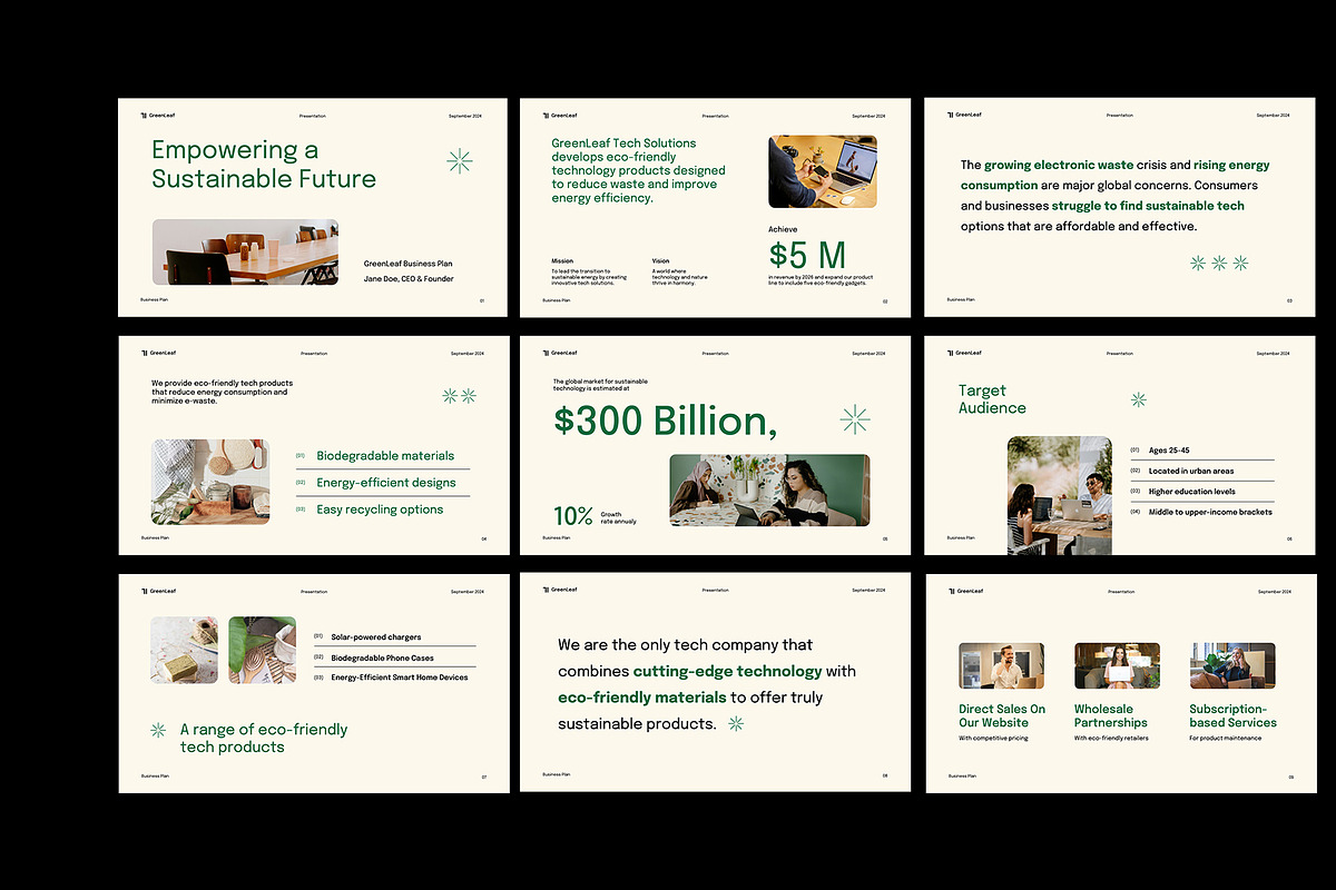 Clean Business Plan PowerPoint, a Presentation Template by Neermana (Photo 2 of 4)