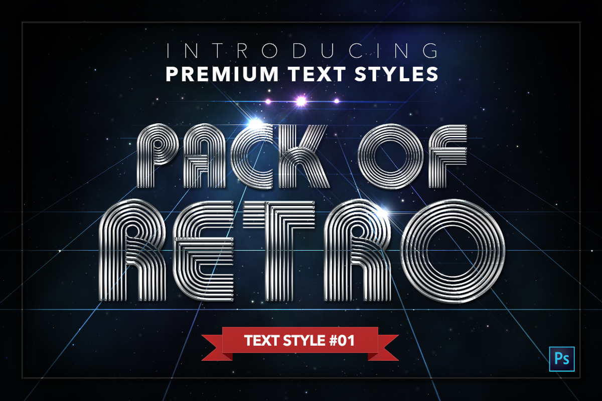 Retro #1 - 20 Text Styles preview 2