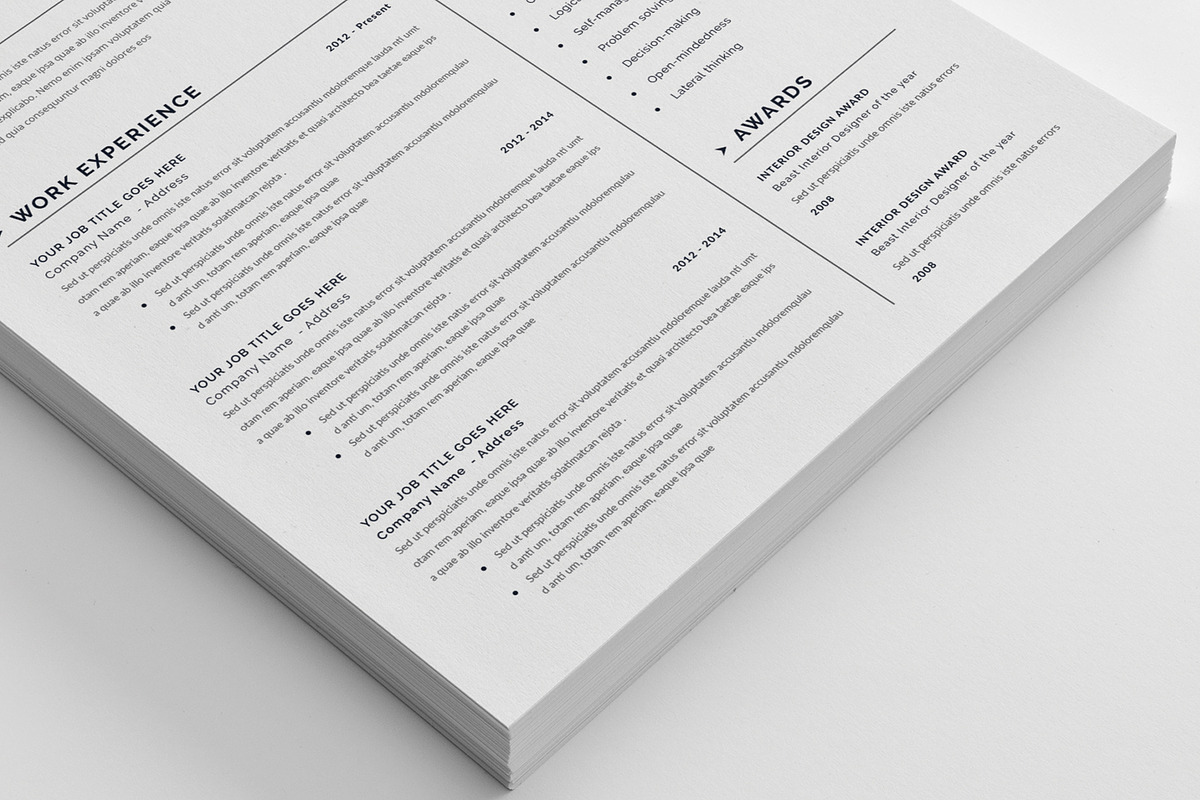 Resume CV (3 page), a Resume Template by Pxl_graphic (Photo 3 of 7)