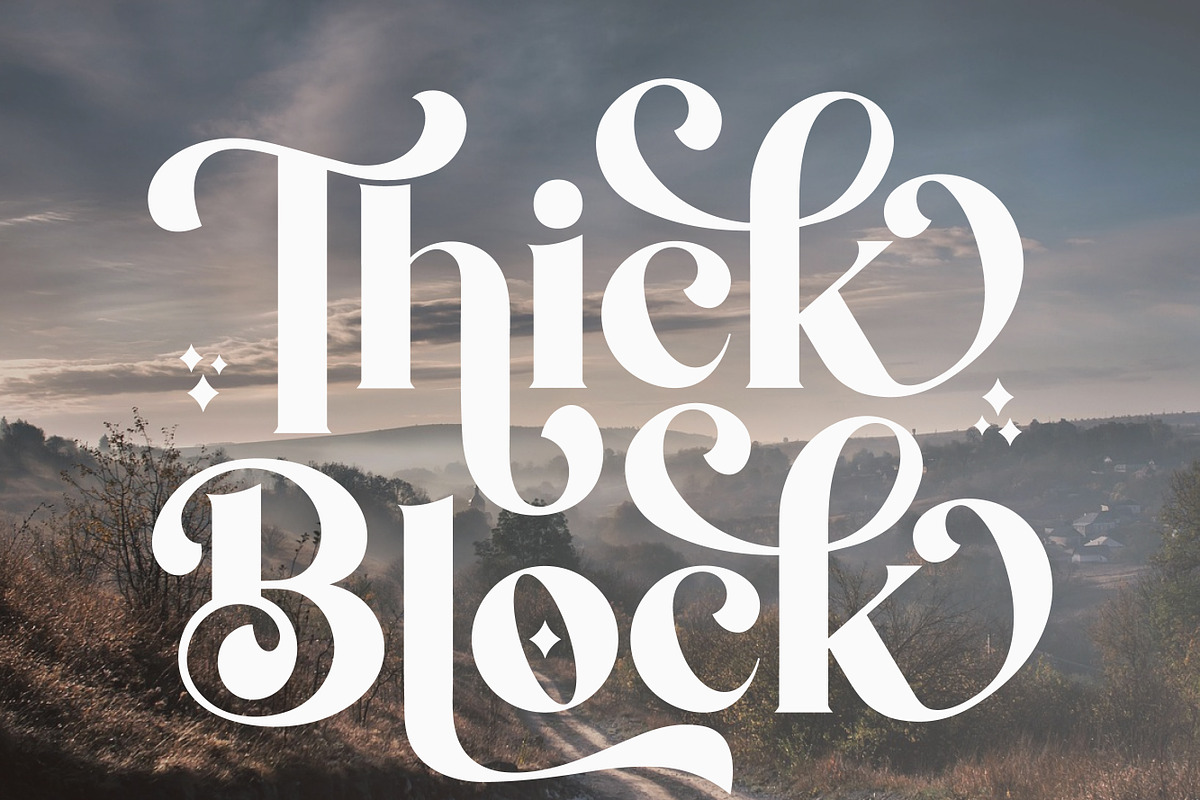 Thick Block, a Handwritten Font by Mini_World (Photo 1 of 10)