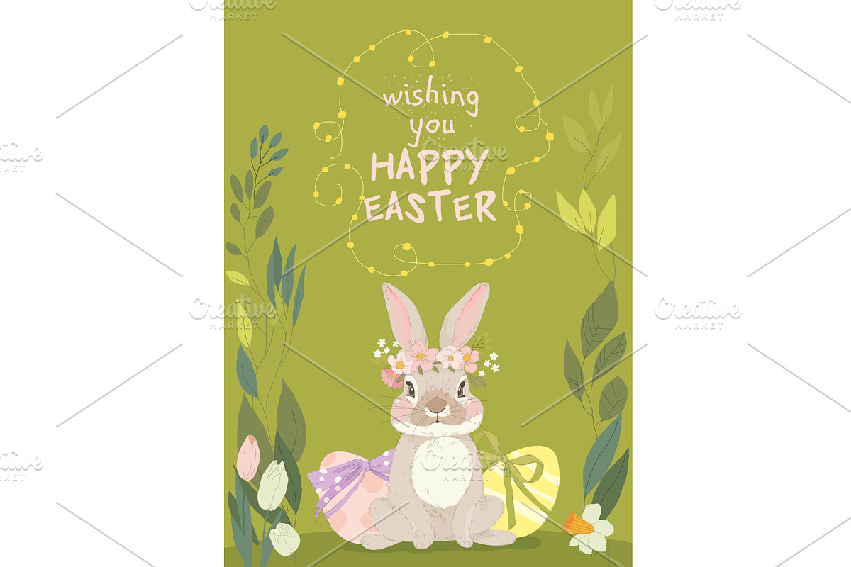 Cute Little Rabbit sitting Near, an Animal Illustration by Maria Starus