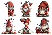 Valentine Gnome Clipart, an Illustration by Daily.Designs (Thumbnail 4 of 6)