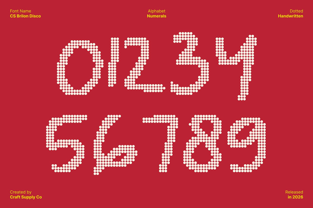 CS Brilon Disco, a Sans Serif Font by Craft Supply Co. (Photo 6 of 8)
