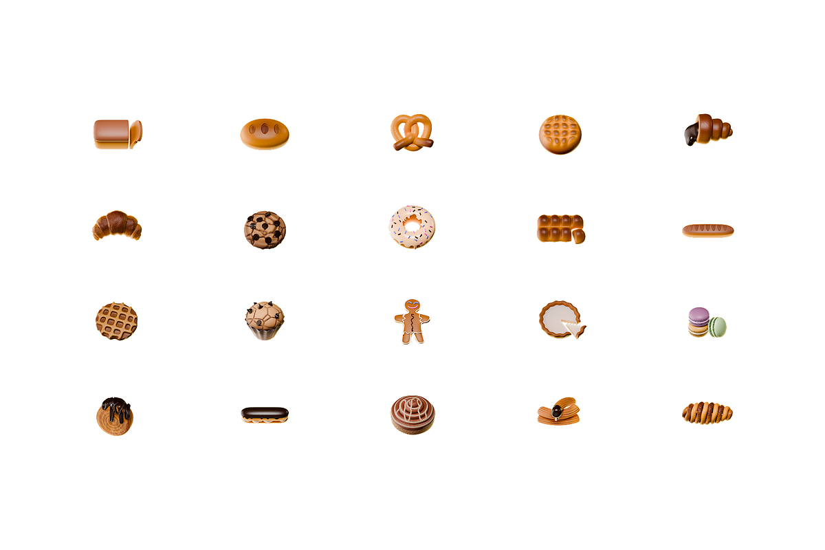3D Bakery Illustration, an Object Graphic by Illustrava (Photo 4 of 7)