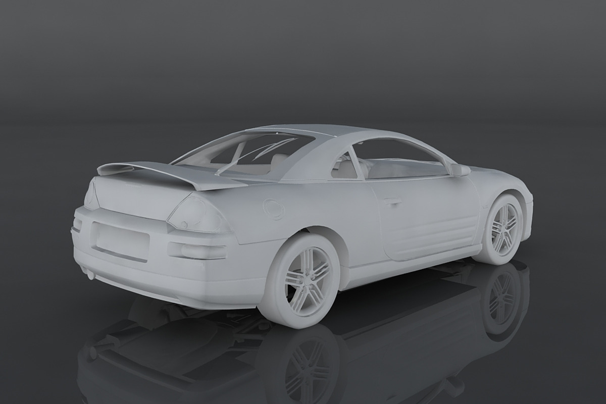 2003 Mitsubishi Eclipse GTS, a Cars & Vehicle 3D Model by valtriiu (Photo 9 of 12)