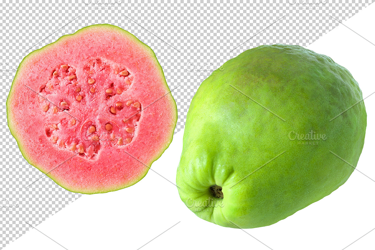 Green Pink fleshed Guava pieces, an Object Graphic by Fruits+Veggies (Photo 7 of 11)