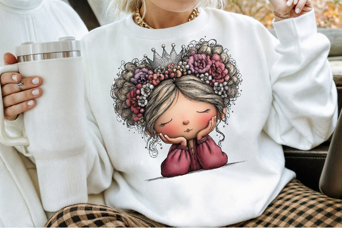 Watercolor New Year Girl Clipart, an Illustration by Sublimation Artist (Photo 4 of 6)