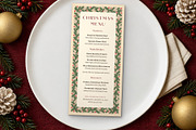 Pine Christmas Menu Template, a Flyer Template by BrandPacks (Thumbnail 3 of 6)