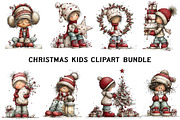Christmas Kids Clipart Bundle, an Illustration by Craft Nest (Thumbnail 3 of 6)