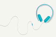 Headphones concept + isolated., a Background Graphic by Lemberg Vector (Thumbnail 2 of 2)