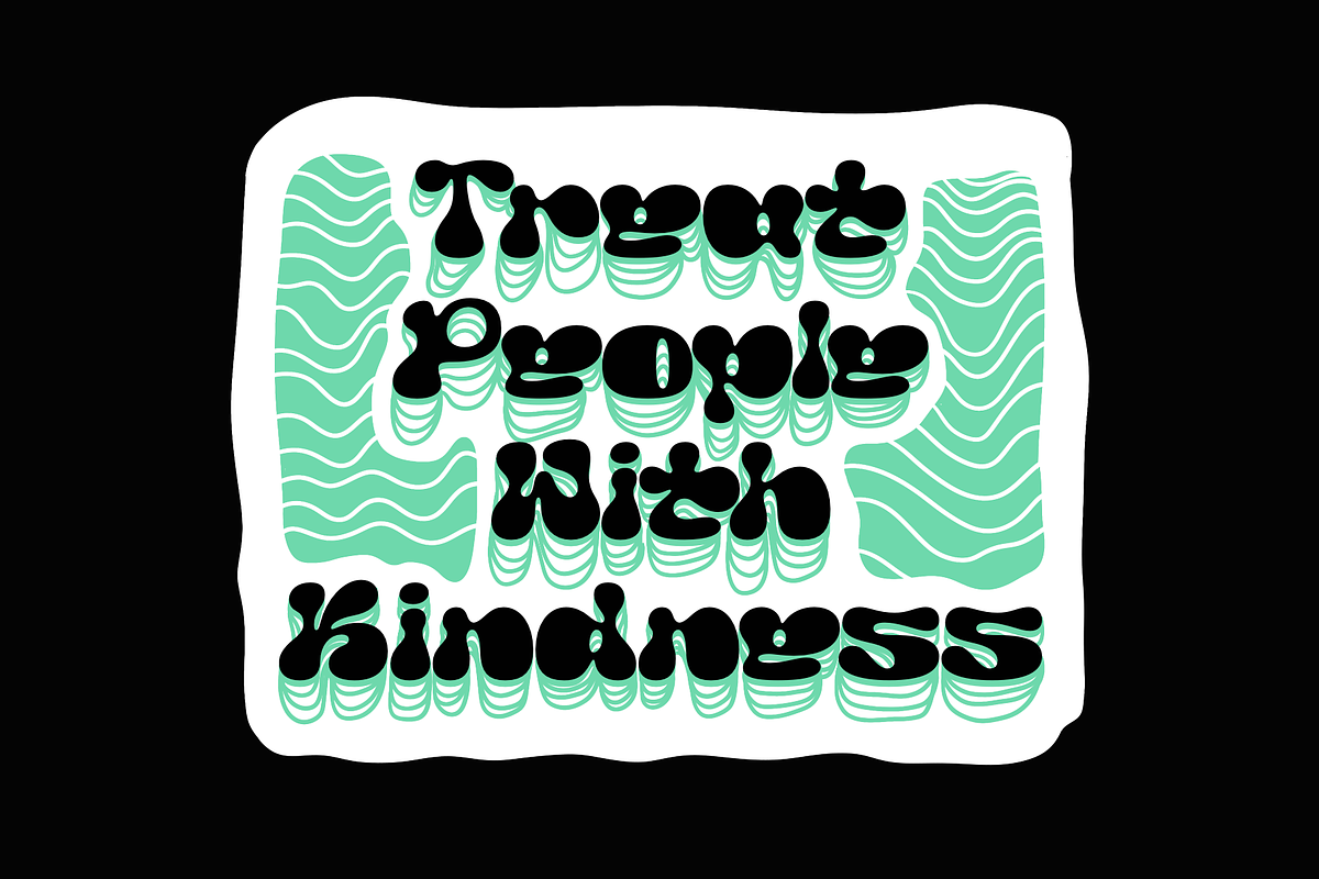 Chunky Hippie Display Font, a Font by Oui Studio (Photo 3 of 10)