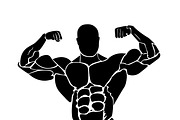 vector illustration of bodybuilding, a Healthcare Illustration by Sunshine