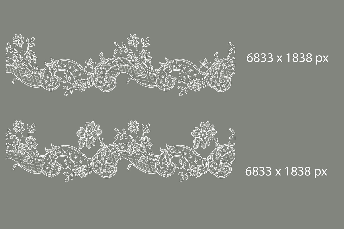 Lace seamless ribbons, cliparts., a Pattern Graphic by Ajuga (Photo 12 of 12)