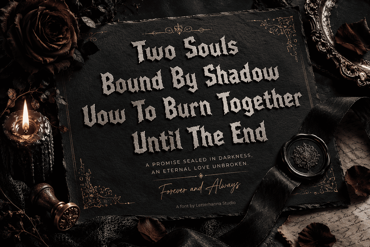 Bloodclaw Font – The Baddest Font, a Blackletter Font by Letterhanna Studio (Photo 5 of 9)