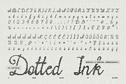 Dotted Ink Typeface, a Script Font by softulka (Thumbnail 6 of 6)