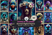 Echoes of the Unseen Digital papers, a Person Illustration by ThatsDesignArt (Thumbnail 1 of 17)
