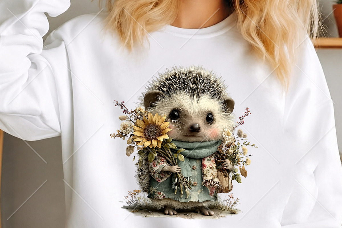 Whimsical Fall Autumn Animals PNG, a Seasonal Illustration by Canvas Craft (Photo 5 of 10)