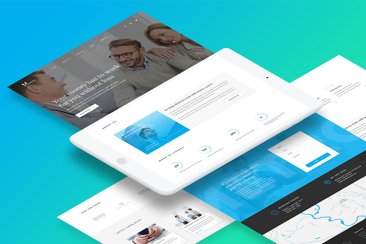 Metropol - Investment & Finance PSD, a Websites & App Template by Spartak Vee (Photo 2 of 4)