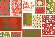 Christmas Backgrounds & Frames, a Decorative Illustration by whiteheartdesign (Thumbnail 5 of 20)