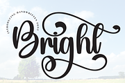 Bright | Script Font, a Handwritten Font by Scratchones (Thumbnail 1 of 9)