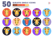 50 Giraffe Emoji Icons, an Emoji Icon by Dighital (Thumbnail 1 of 10)