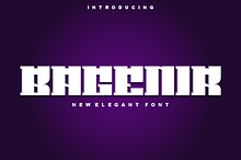 Bagenir - Font