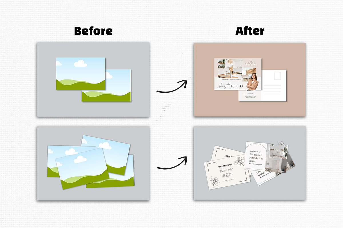 Canva Fram Postcard Mockup Templae, a Product Mockup by Waliullah Solutions (Photo 4 of 5)