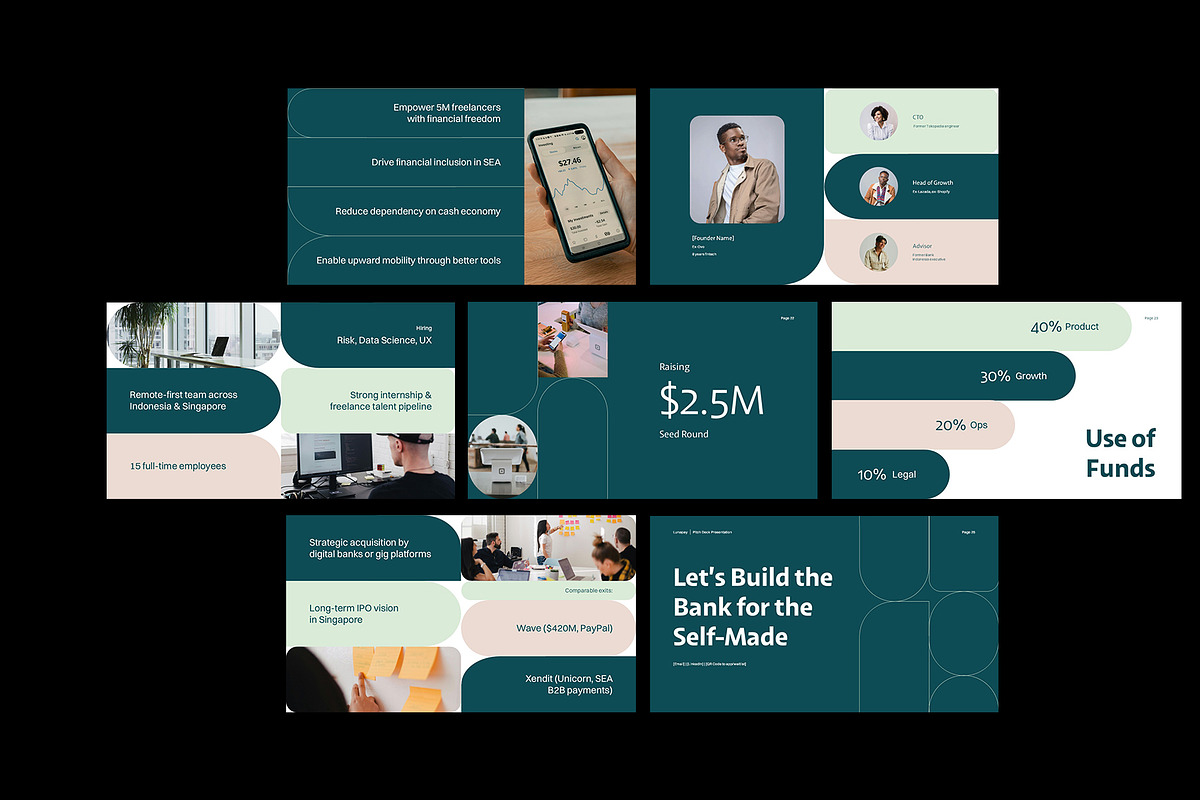LunaPay Fintech Pitch Deck Keynote, a Presentation Template by Neermana (Photo 4 of 4)