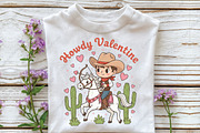 Howdy Valentine Retro Valentine PNG, an Illustration by CraftArtStudio (Thumbnail 3 of 4)
