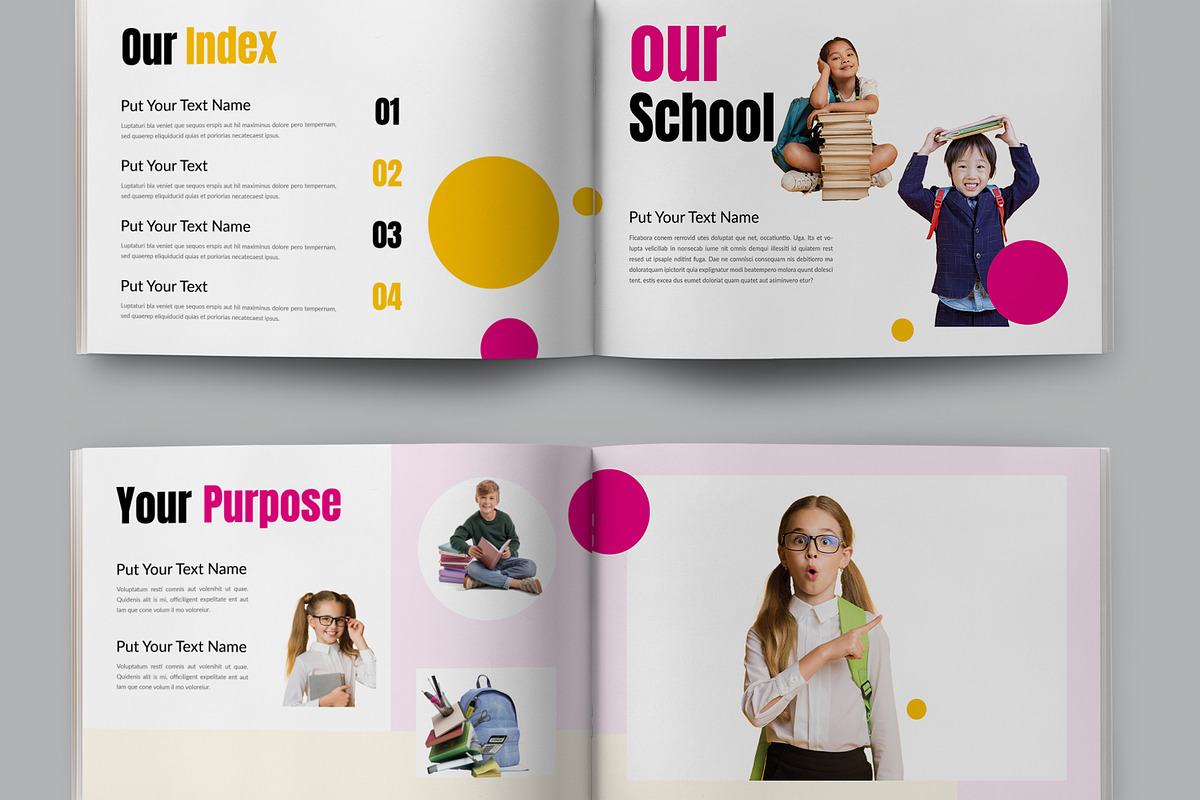 School Plan Education Layout, a Brochure Template by MightyDesign (Photo 5 of 7)