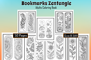 Bookmarks Zentangle Adults Coloring, an Animal Illustration by Printable Design Store (Thumbnail 1 of 4)