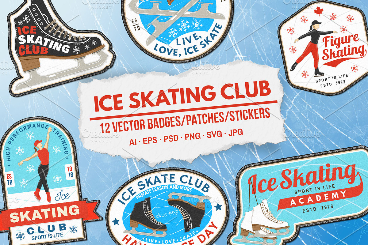 Ice Skating Club, a Branding & Logo Template by sivVector (Photo 1 of 4)