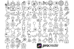 Christmas Clipart Icons Set 1