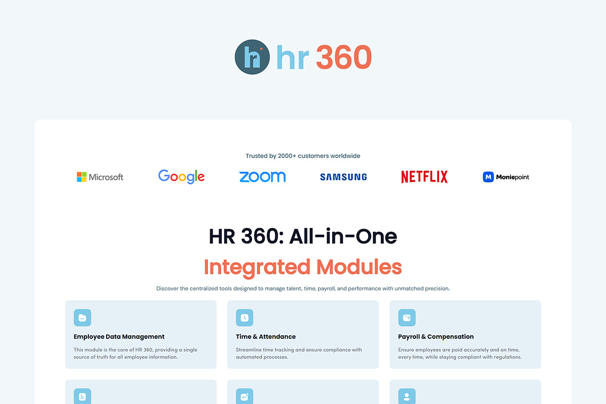 HR SaaS Landing Page Template, a HTML Template by okey-ikechukwu (Photo 3 of 6)