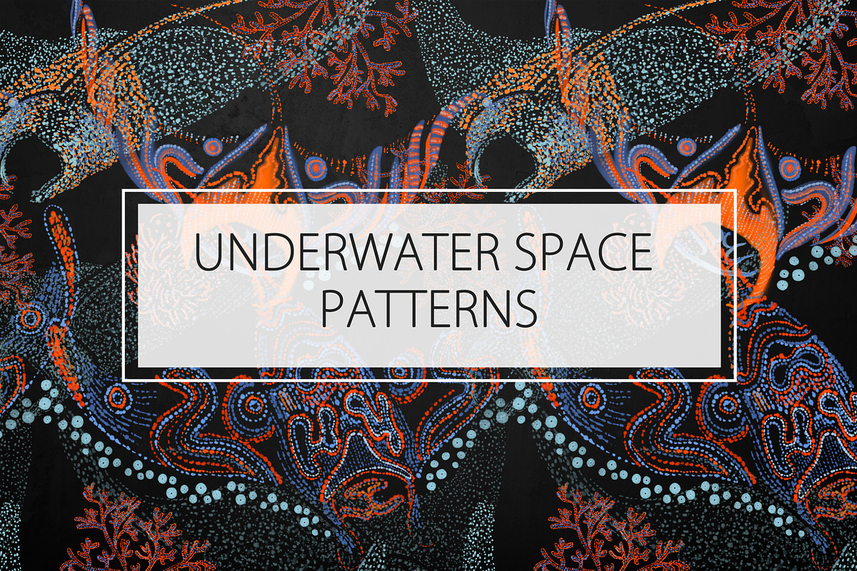 UNDERWATER / SPACE PATTERNS, a Pattern Graphic by ANAKOTO (Photo 2 of 17)