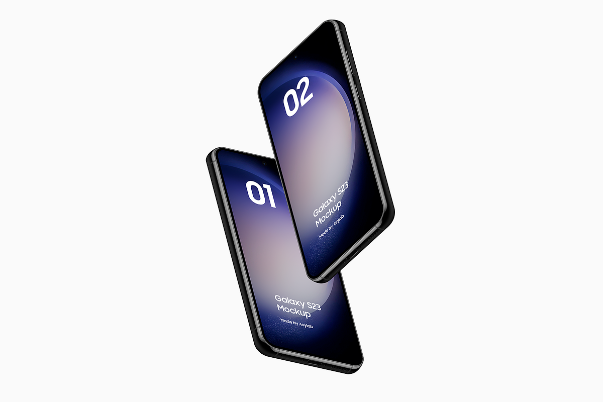 Galaxy S23 - 21 Mockups Scenes, an Android Mockup by Asylab (Photo 20 of 40)