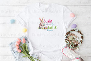 Watercolor Easter Clipart, Bunnies