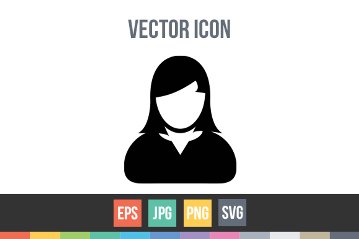 Woman User, Human Avatar Vector